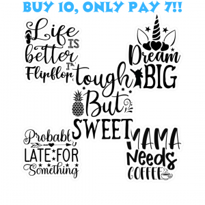 Build Your Own 10-Pack Vinyl Decals Bundle | Custom 3"x4" Waterproof Stickers | Buy 7 Get 3 FREE