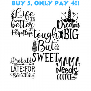 Build Your Own 5-Pack Vinyl Decals Bundle | Custom 3"x4" Waterproof Stickers | Buy 4 Get 1 FREE